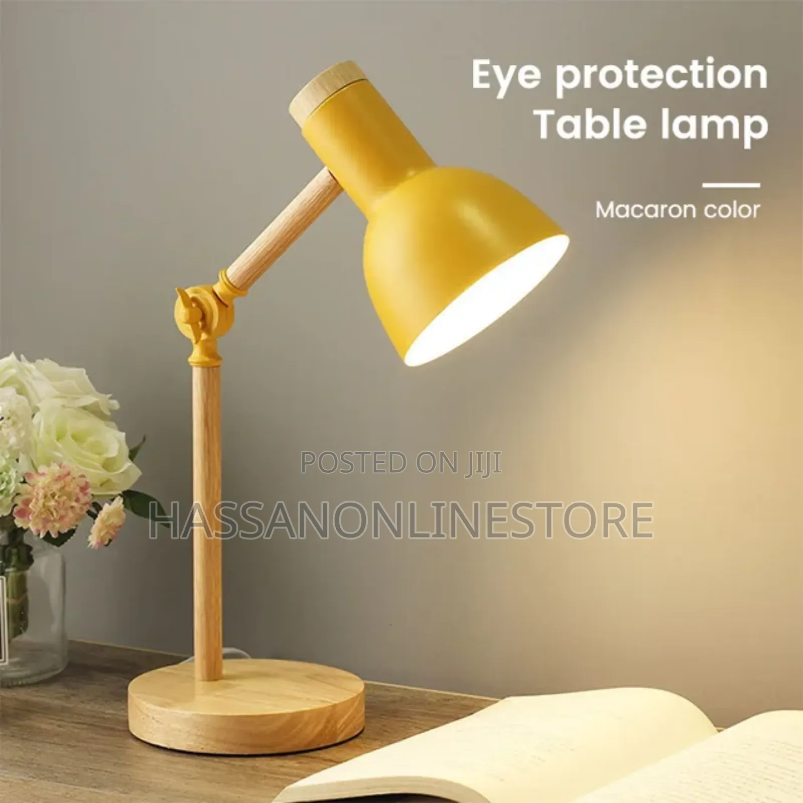 Nordic Wooden Art Iron Led Folding Desk Lamp