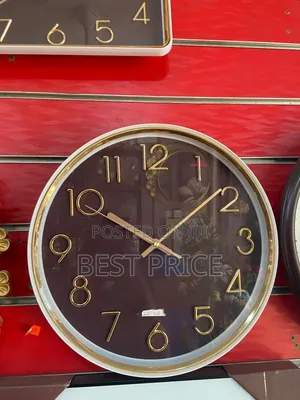Gold - Brown Wall Clock 22-06