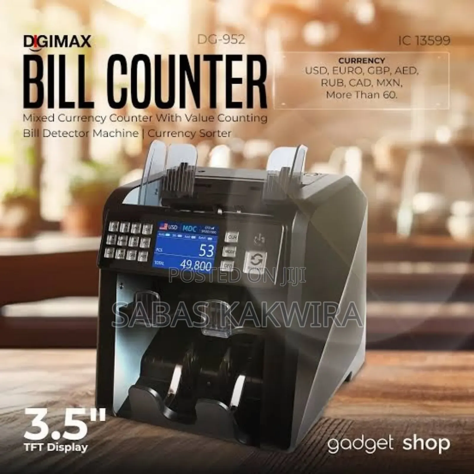 Bil Counter Machine Bank Grade (Heavy Duty)