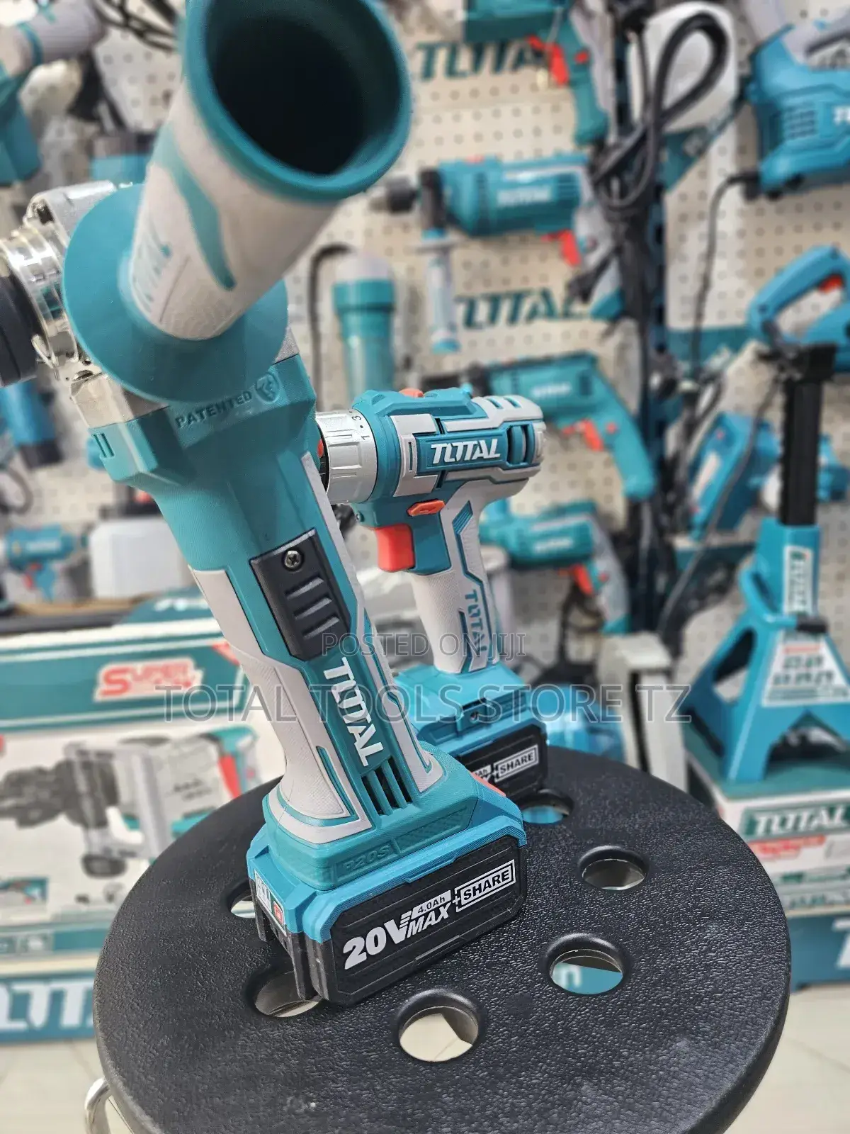 Total Drill Machine / Cordless Lithium-Ion, 2-Pc Combo KIT