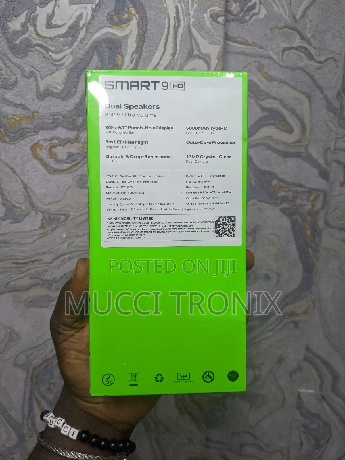 New Infinix Smart 9 64 GB Black