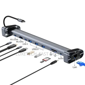 Type-C Adaptor Hub Docking Station 10-in-1