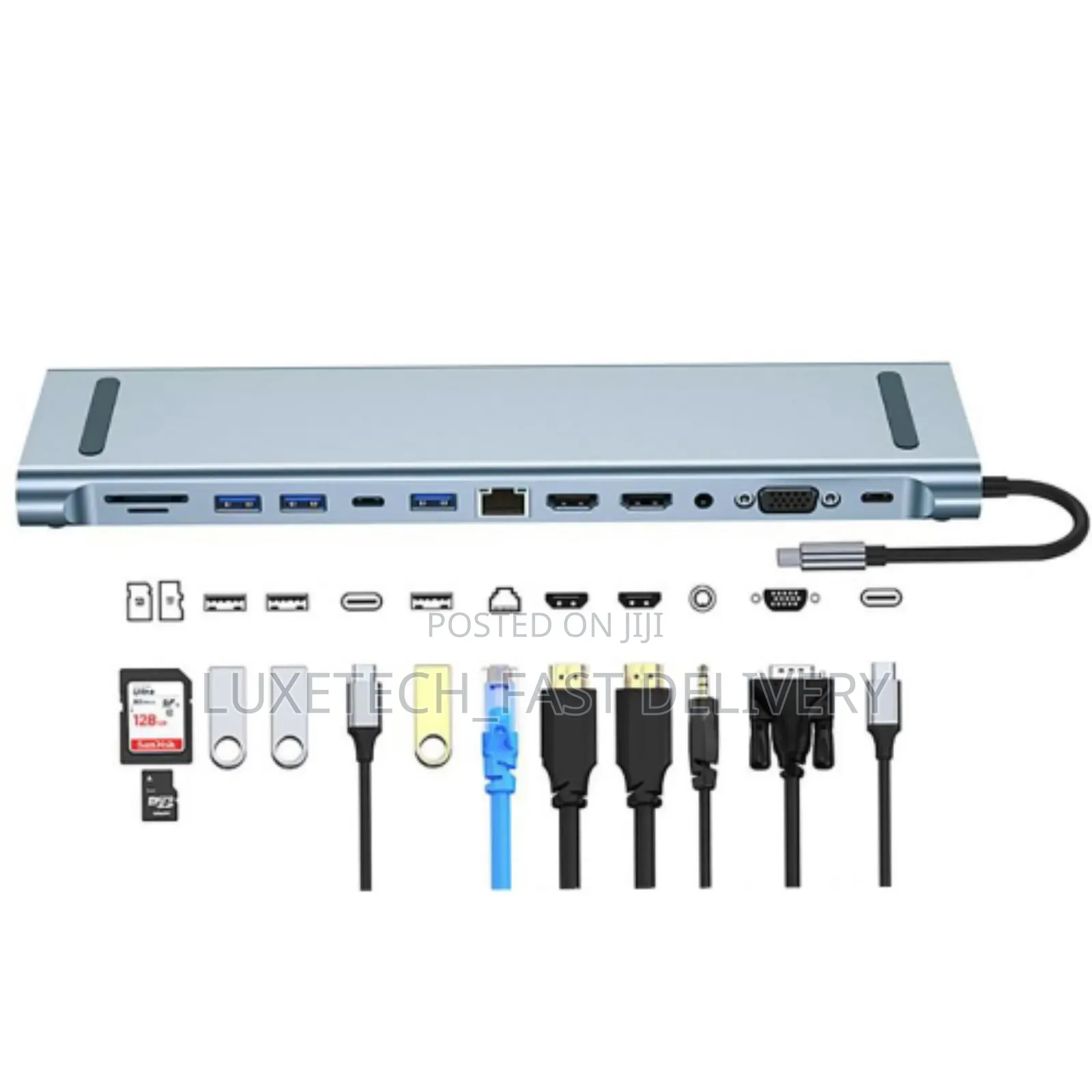 12 in 1 Computer Extender Type C Usb Smart Adapter Multiples