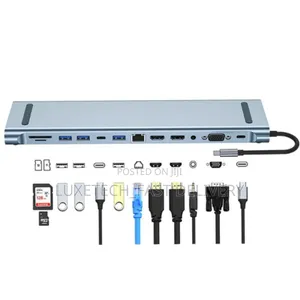 12 in 1 Computer Extender Type C Usb Smart Adapter Multiples