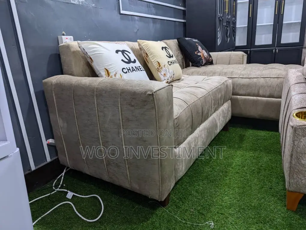 Sofa L-Shape Mpya Full Quality Zinapatikana