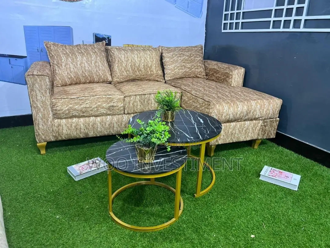 Sofa L-Shape Mpya Full Quality Zinapatikana