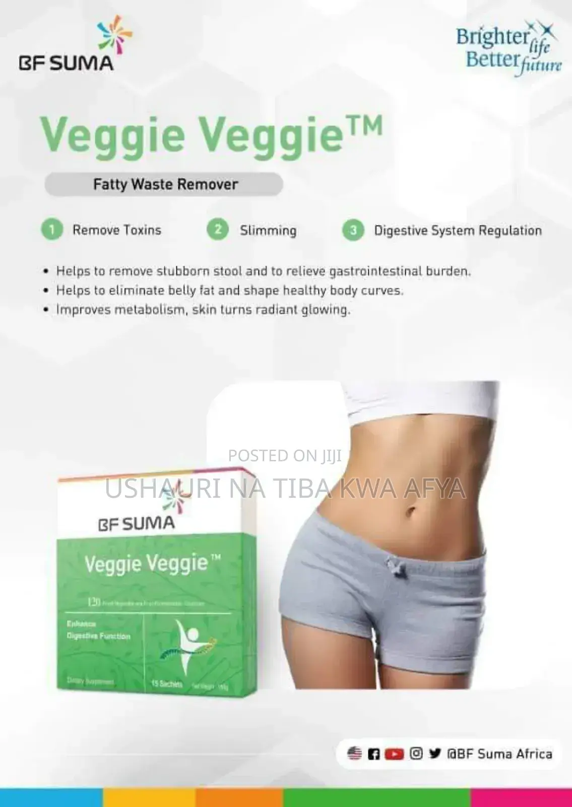 Veggie Veggie; Ondoa Kitambi, Kitumbo, Mafuta , Uzito