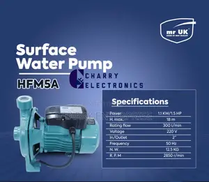 MR Uk SURFACE Water PUMPS* * HFM5A (1.5hp)