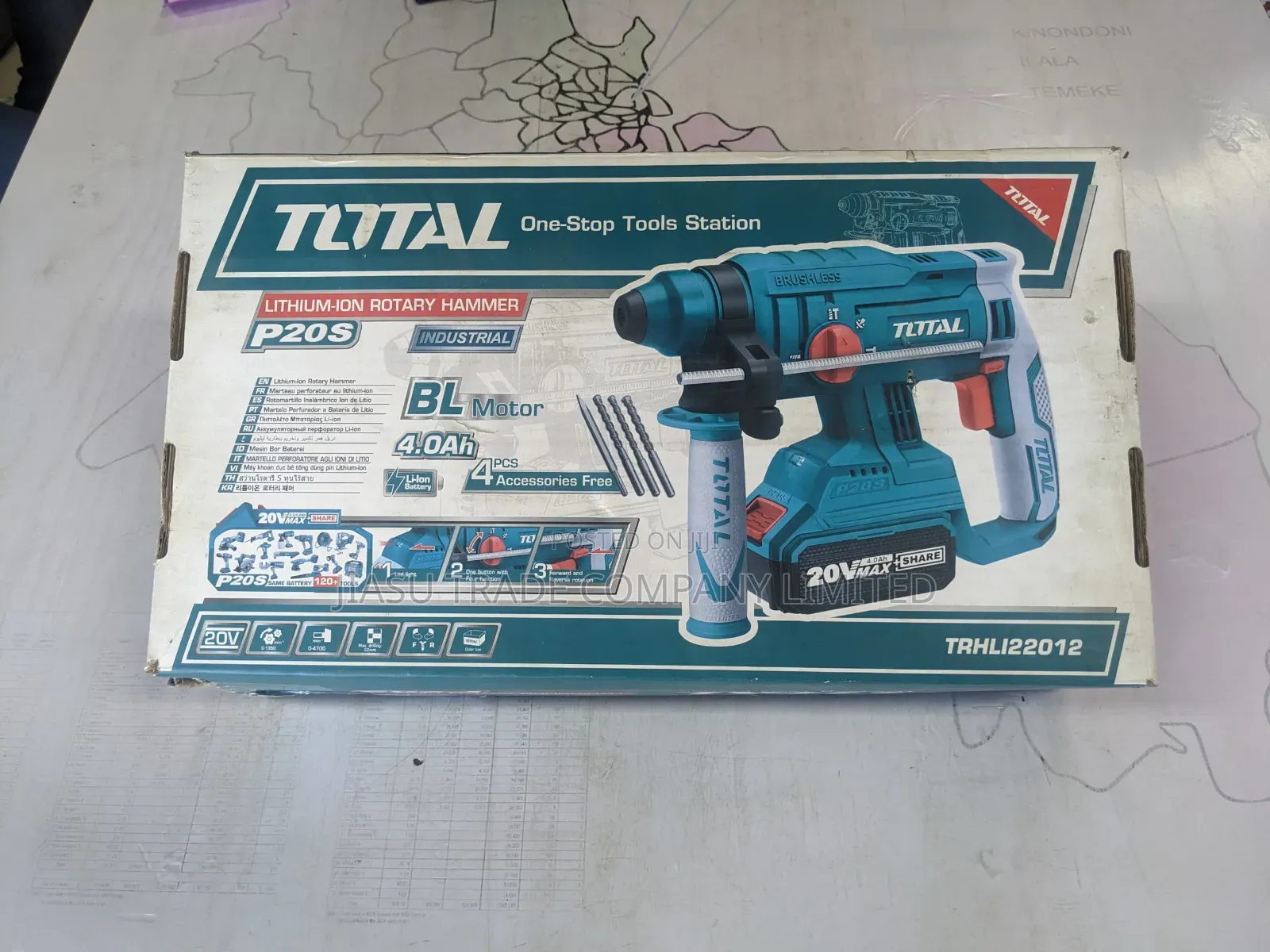 Rotary Hammer 20V, Total Brand