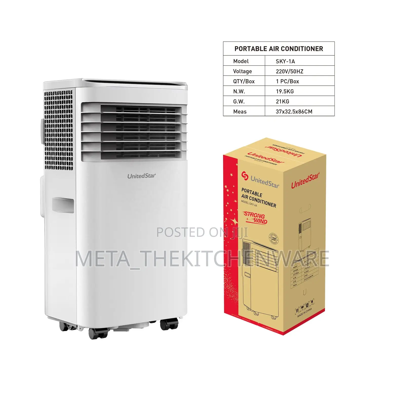 Unitedstar Smart Portable Air Conditioner 9000btu