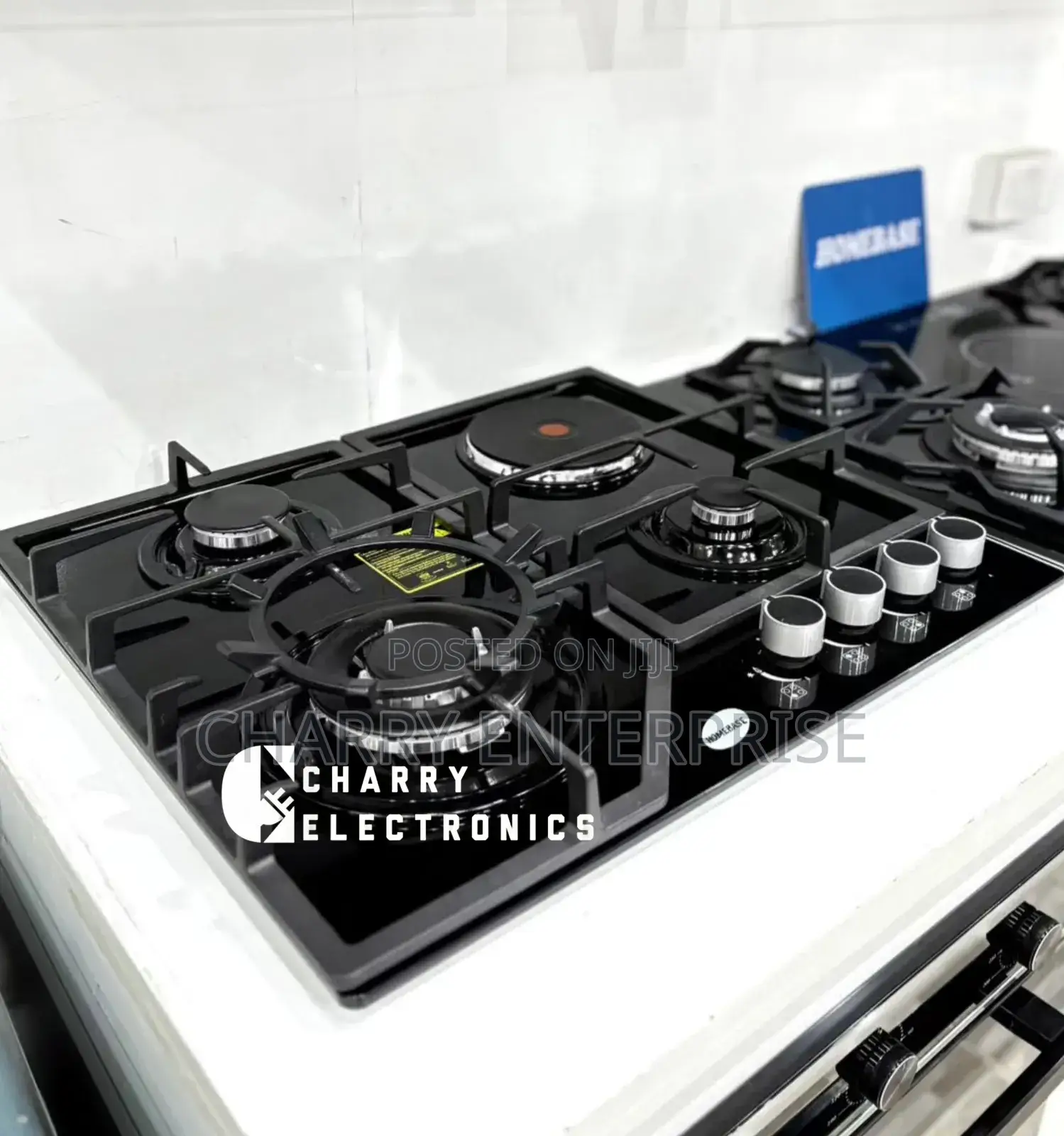 HOMEBASE Table Cooker With Heavy Tempered Glass Heavy Irons