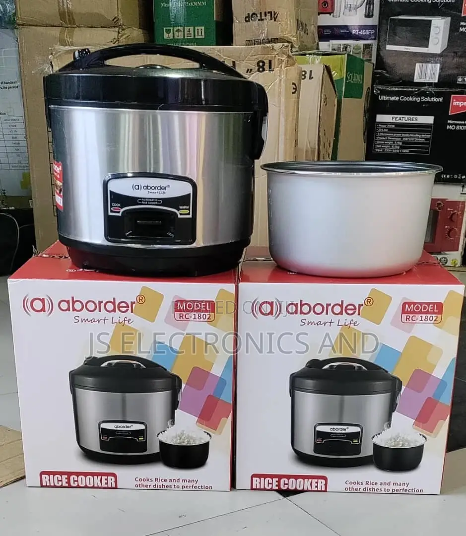 Electric Rice Cooker ABODER 1.8L Sufuria Yake Ni Movable