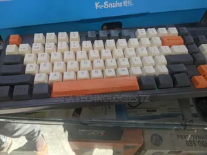 Gaming Keyboard RGB Light, Volume Knob