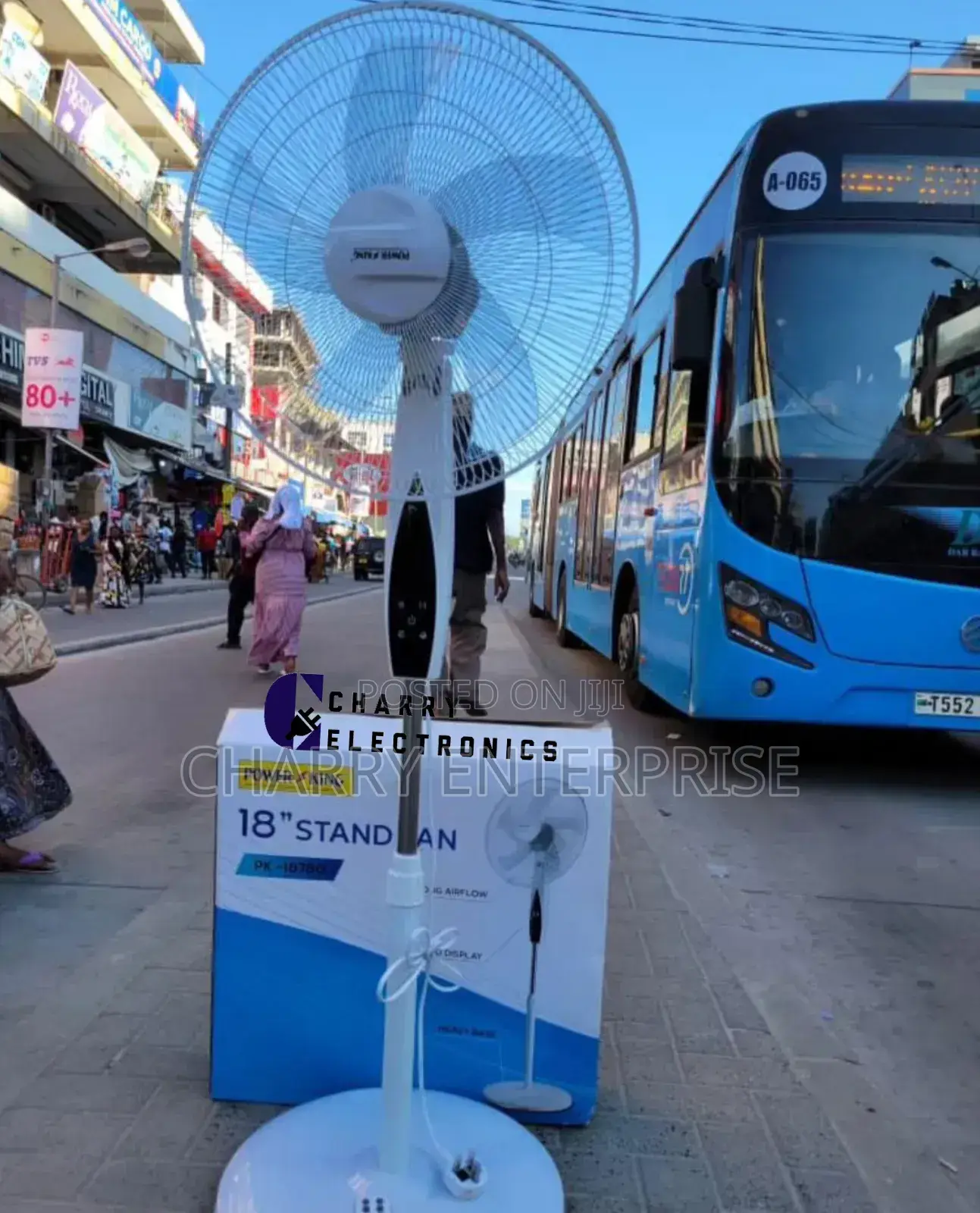 POWERKING Stand Fan With Remote 
Blade Size:- 18"