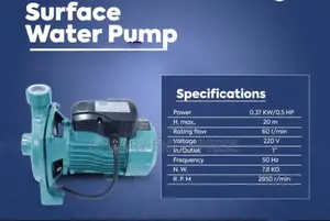 MR Uk SURFACE Water PUMPS* * CPM130 (0.5hp)