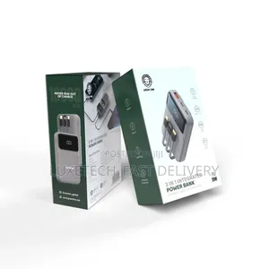 Green Lion 3 in 1 Power Bank Type-C / Lightning USB-A Cable
