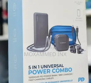 Powerology 5-in-1 Universal Power Combo Powerbank 1000mah