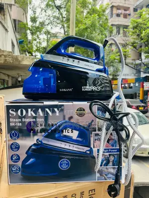 SOKANY High Power Steam Station Iron With 1.2L Water Tank