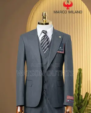 Lined Grey Men Suits