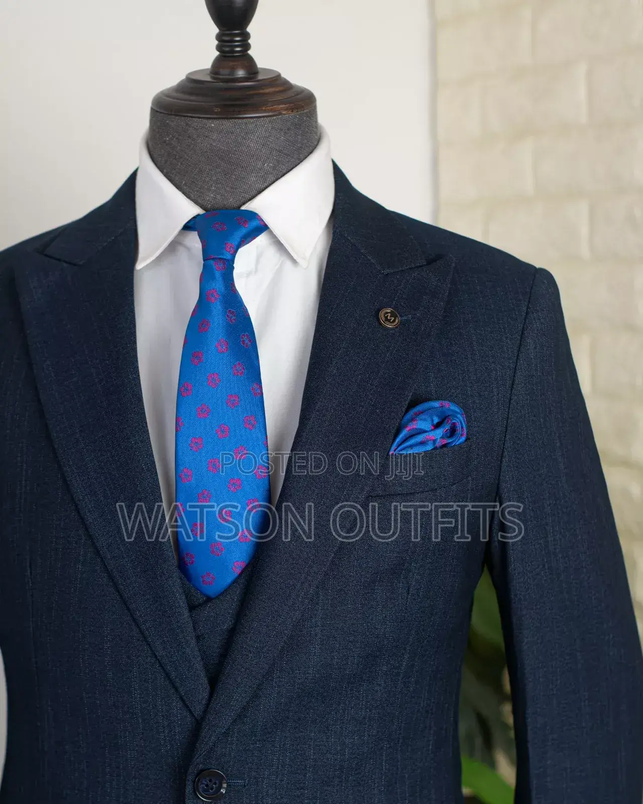 New Mario Casas Suits/Dark Blue Men Suits
