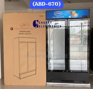Aero Double Door Beverage Cooler/ Showcase Fridge 670L