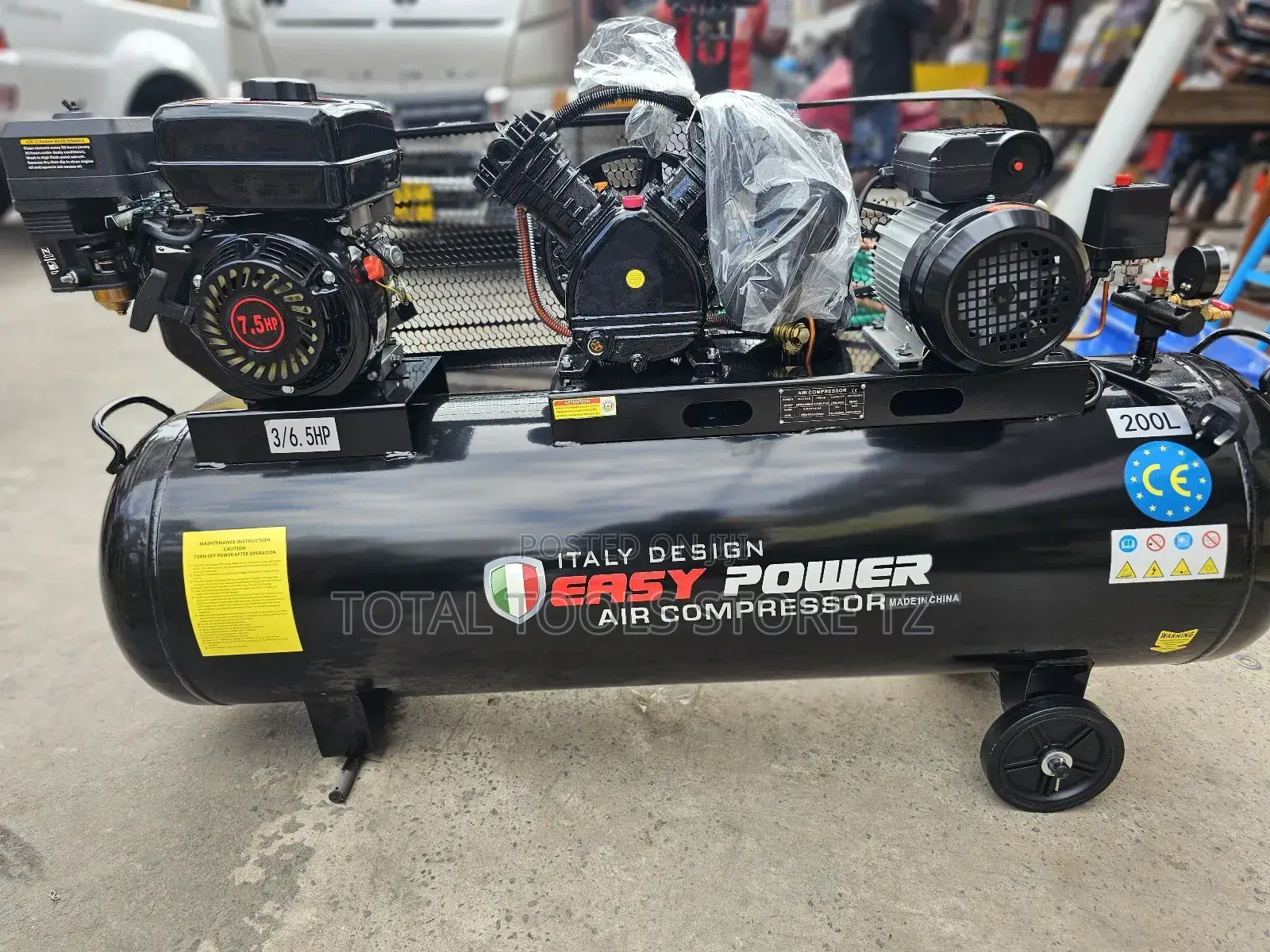 Easy Power Air Compressor 2 In1 200L