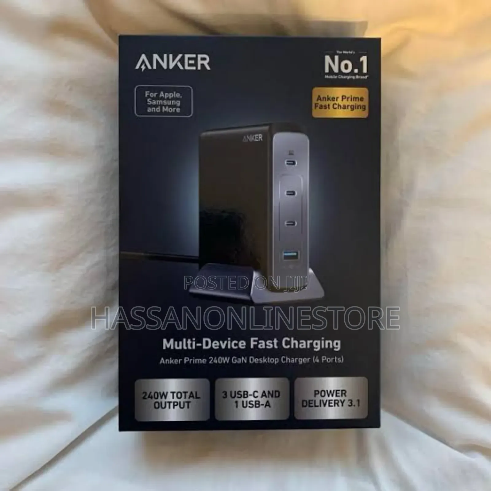 Anker Prime 240W Gan Desktop Charger (4 Ports)