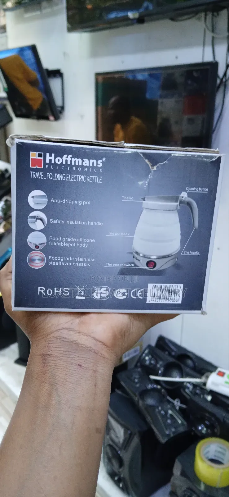 HOFFMANS Stainless Steel Mini Travel Kettle Tea Kettles 0.6L