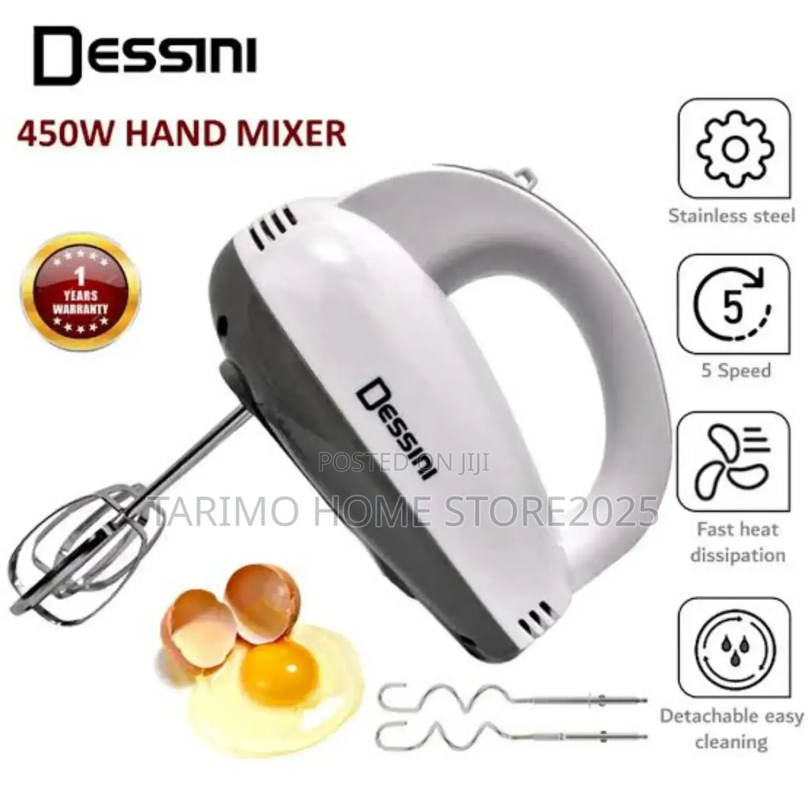 Dessini Hand Mixer Plastic 450w
