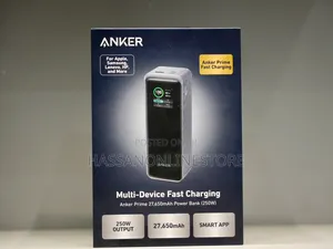 Anker Prime 27,650mah Power Bank (250W) - Gray