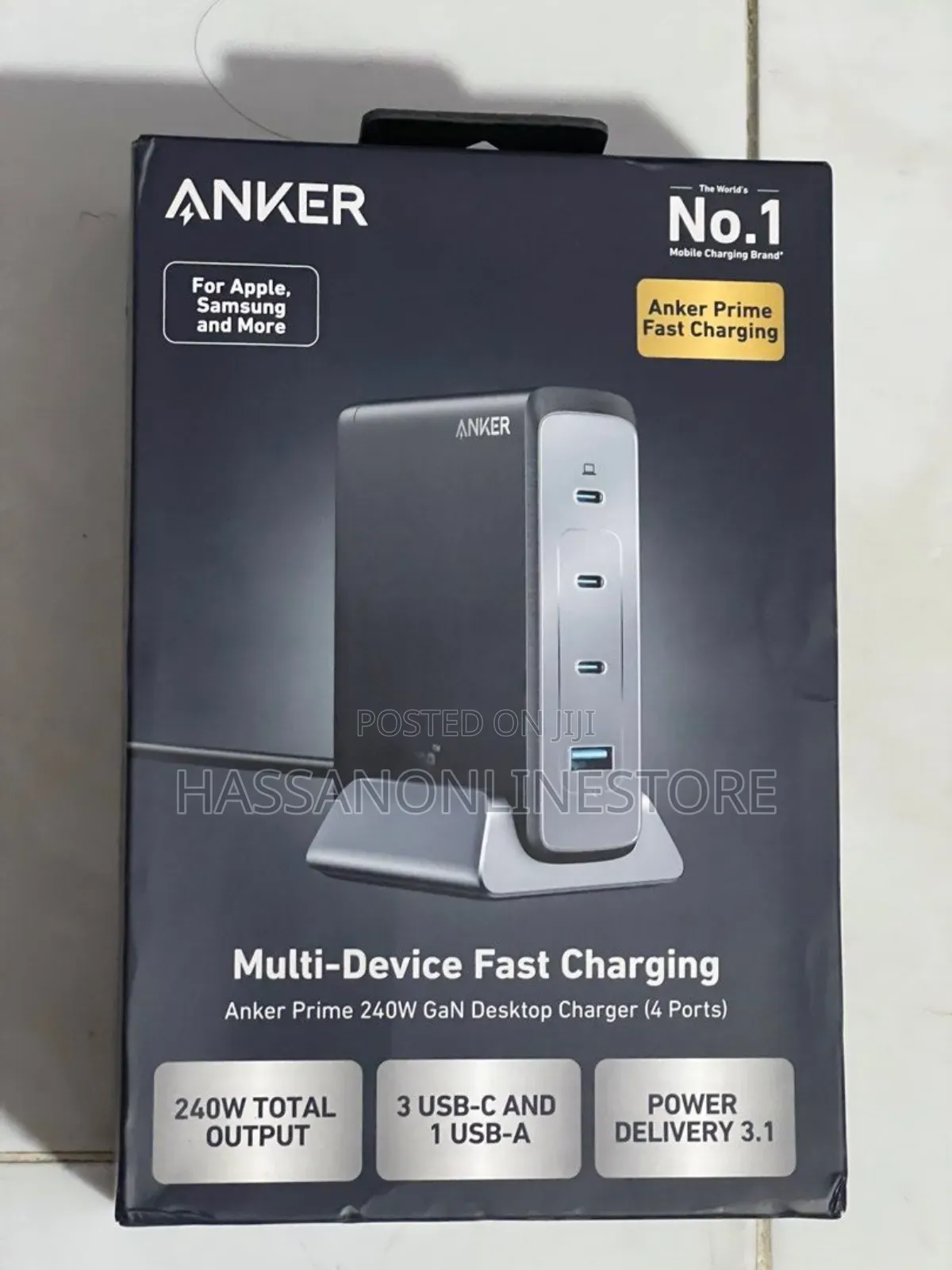Anker Prime 240W Gan Desktop Charger (4 Ports)