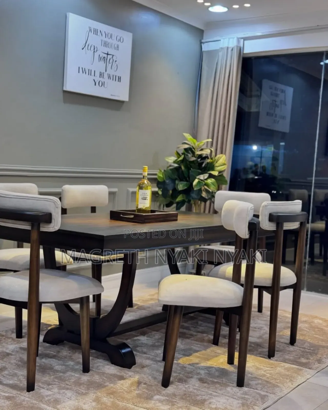 Dinning Table Mbao Mtiki Viti 6