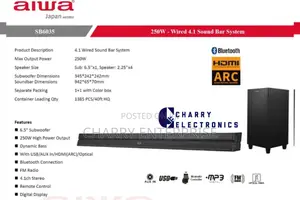 *Aiwa Soundbar Sb6035* Original From Japan * 250watts.
