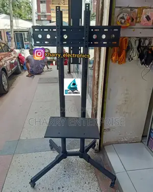 Original Tv Metal Movable Floor Trolley Mount for Office, Church, Home