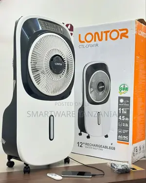 T PRO CTL-CF041R 12" Lontor Rechargeable Water Mist Fan