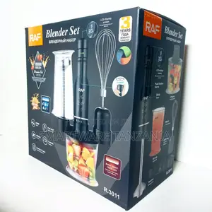 4-in-1 Set Food Chopper/Egg Beater/Beaker Ergonomic Grip