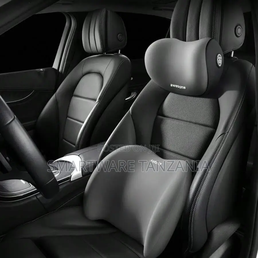 Car Backrest Cushion Lumbar Support, Car Seat Back Headrest