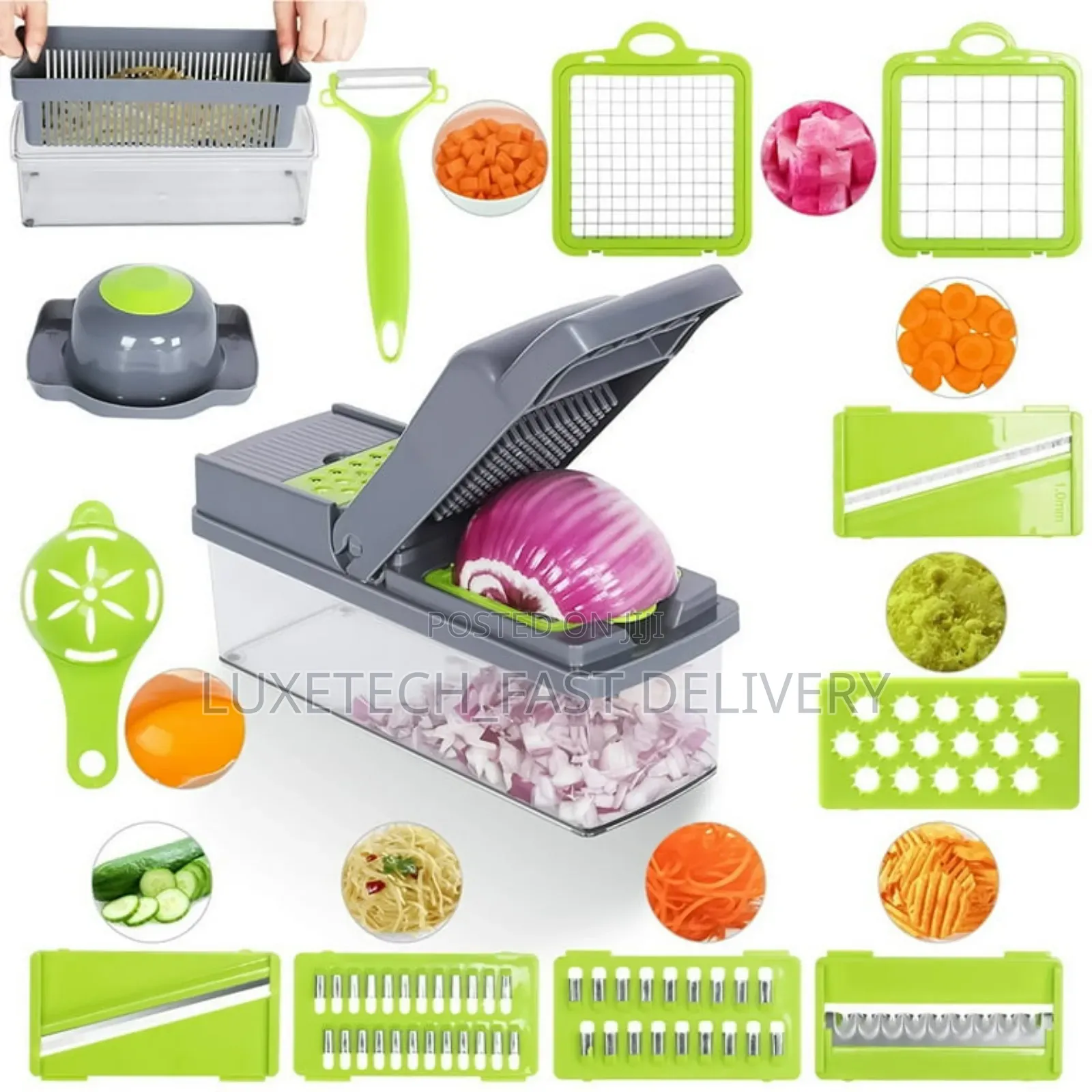 14 in 1 Multifunctional Vegetable Chopper Slicer Cutter