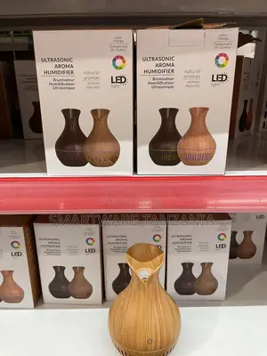Ultrasonic Wood Grain Humidifier Electric Oil Diffuser