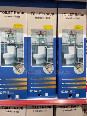 Over Toilet Space Saving Storage Metal Rack for Bathroom