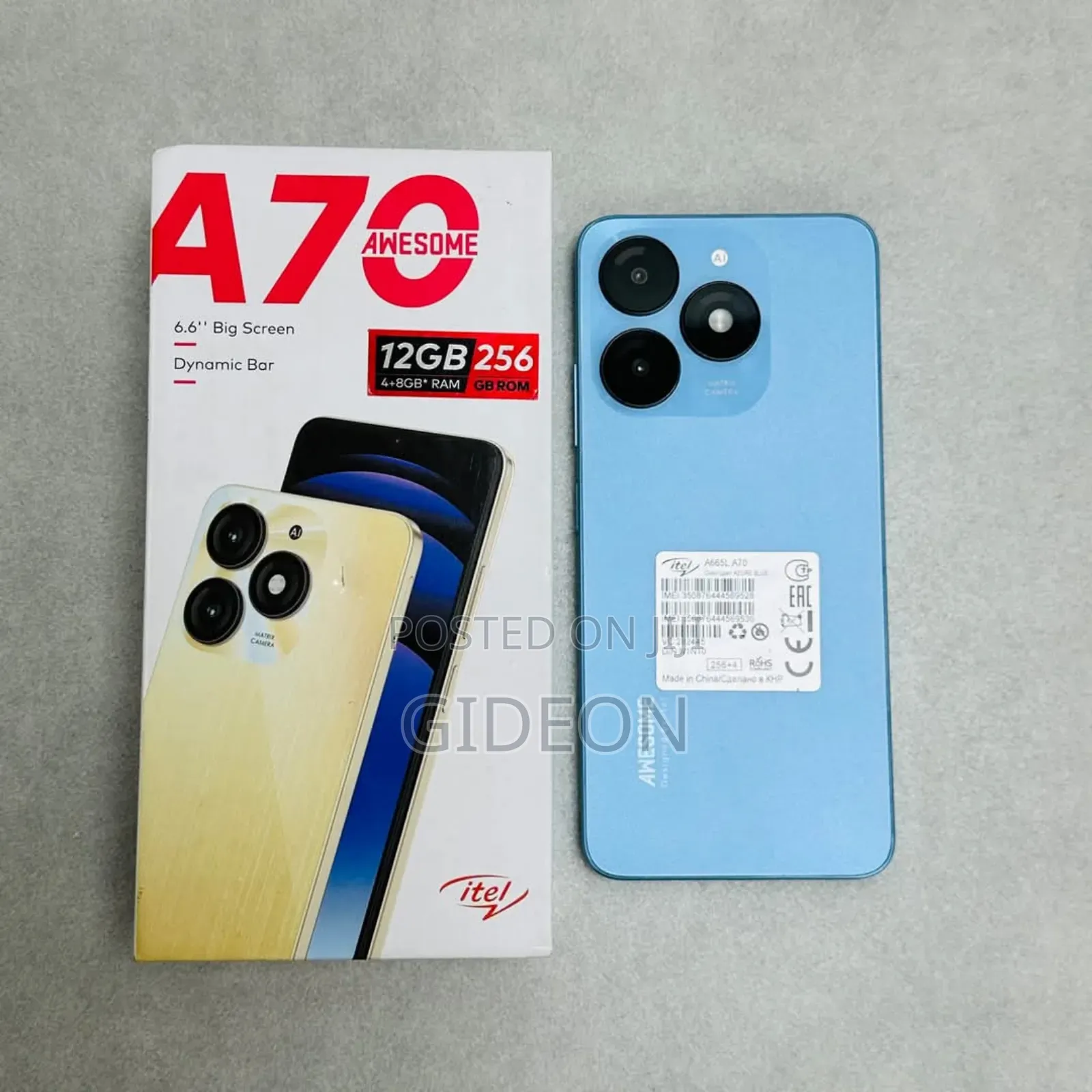 New Itel A70 128 GB Blue