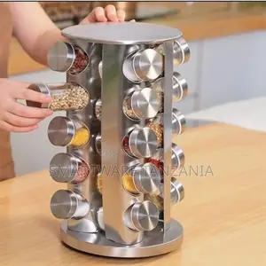 Rotating Spice Rack, 20-jar Spice Rack For Kitchen Spices