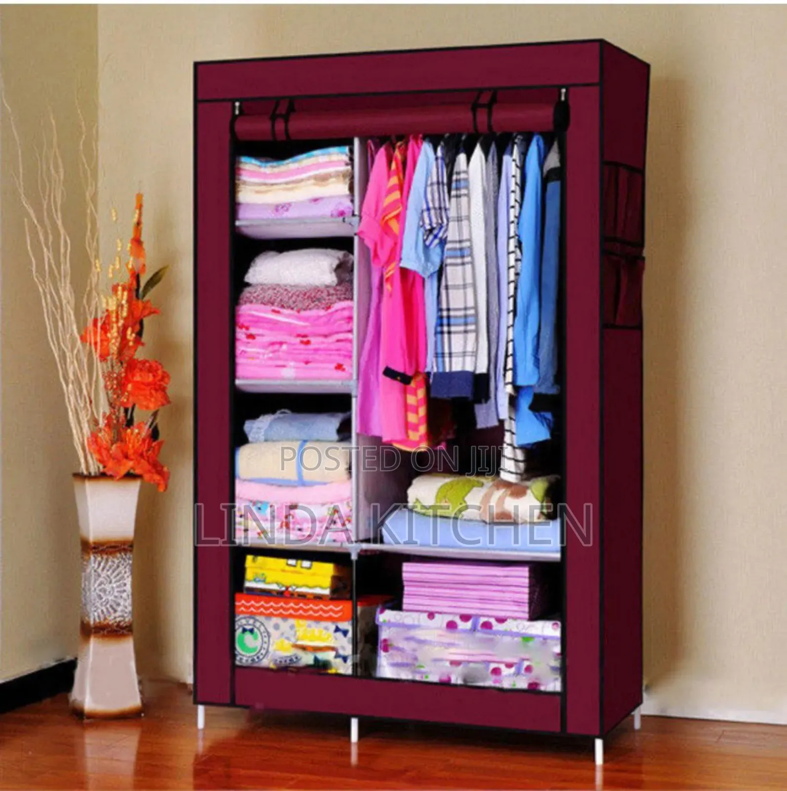 Storage Wardrobe(Kabati Za Nguo Milango Miwili)