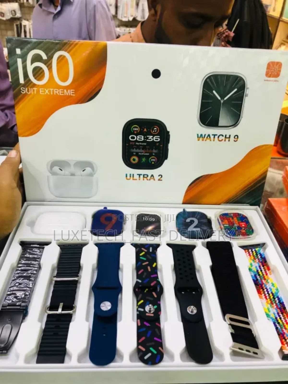 I60 Suit Extreme 12 in 1 Smart Watch 2 Watches With Airpods