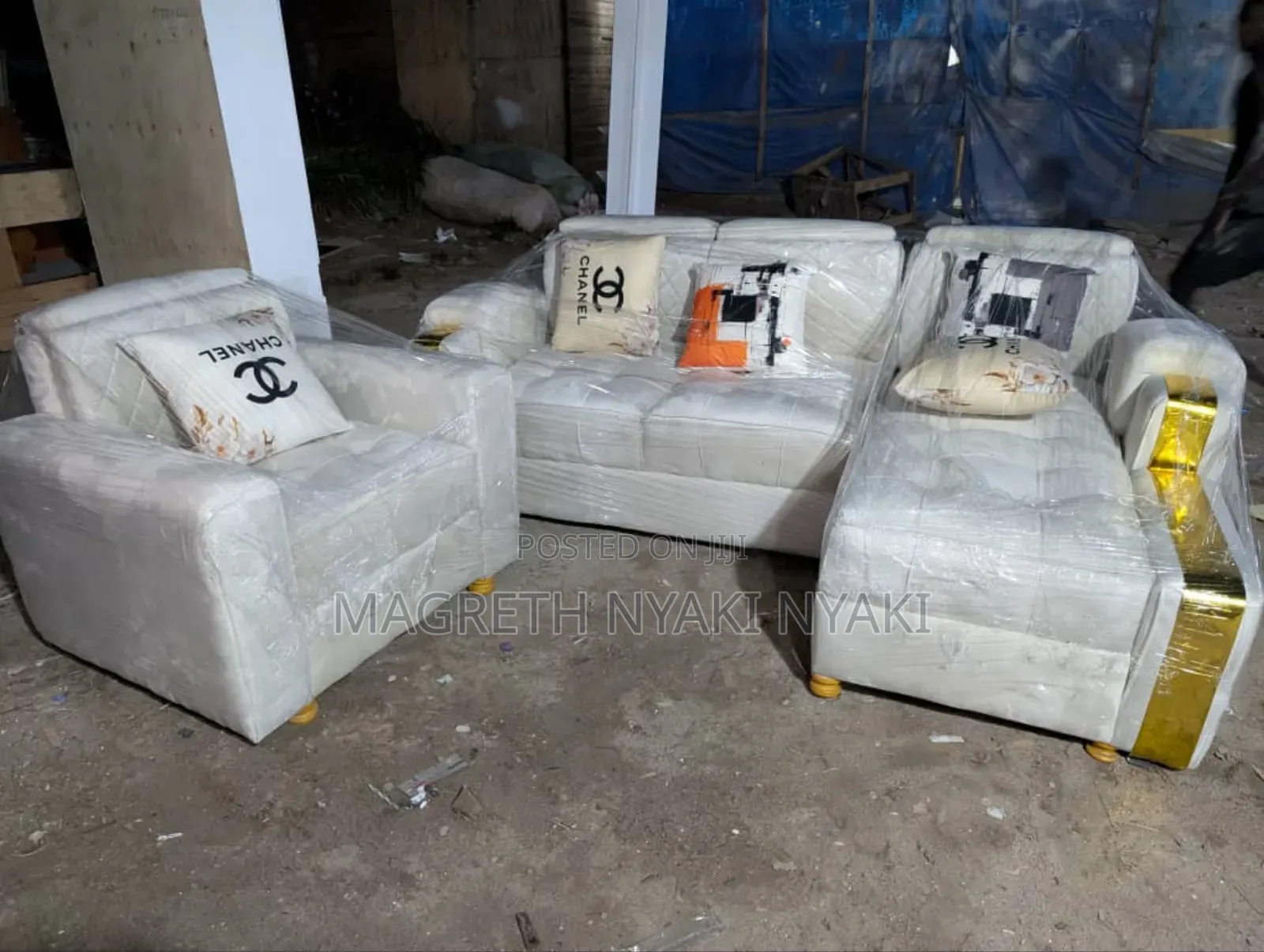 Sofa Kali Za Kisasa Mpya Kabisa Shape L Na La Mtu 1