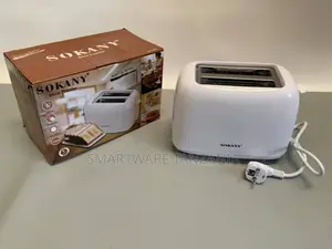 Double Short Slot Toaster, 2 Cuts, White, 700W, 7 Levels