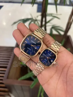 Casio Couple Watches Gold Blue