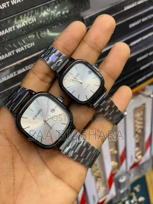 Casio Couple Watch Black and White