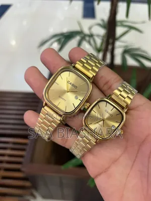 Casio Couple Watch Gold Yellow