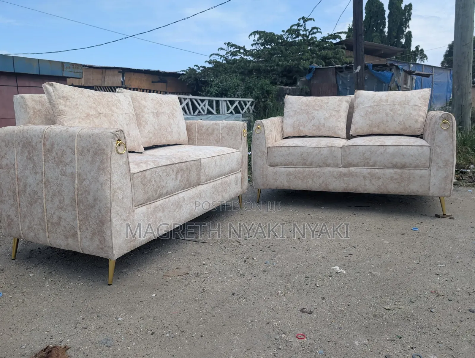 Nauza Sofa 2:2 Spring Na Fiber